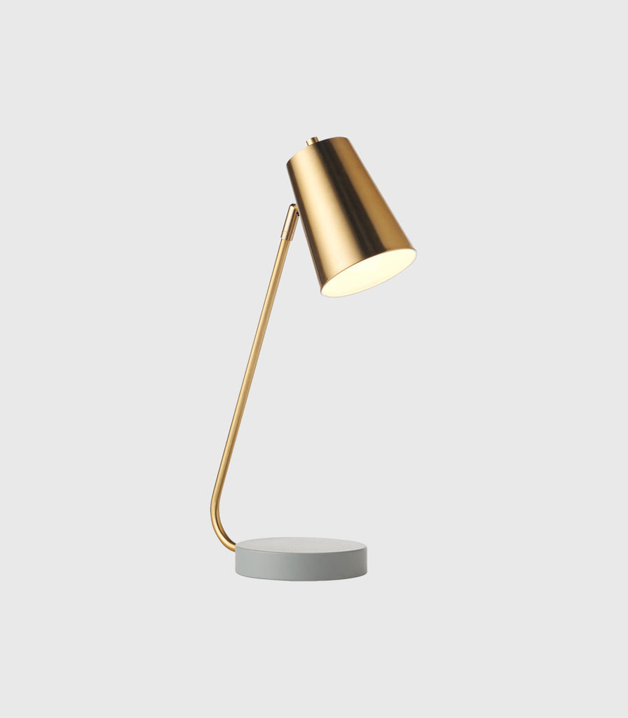 Mayfield Arlen Table Lamp in Satin Brass/ Satin Grey