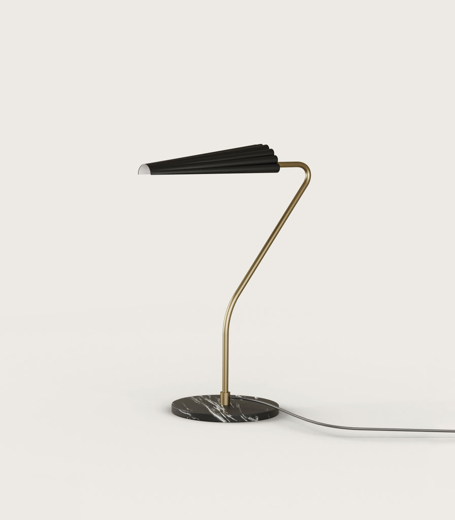 Aromas Bion Table Lamp in Aged Gold/Matte Black
