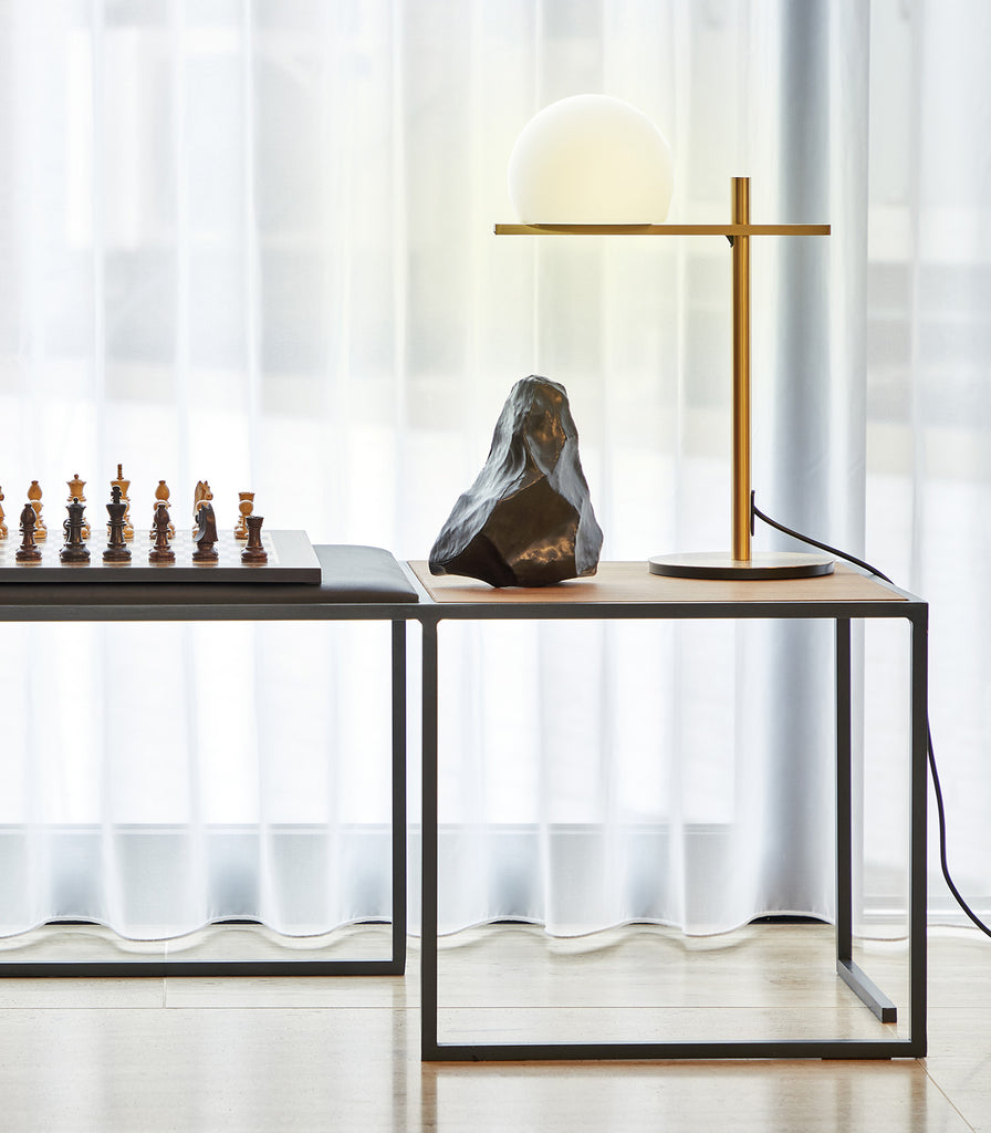 Estiluz Circ Table Lamp featured within interior space