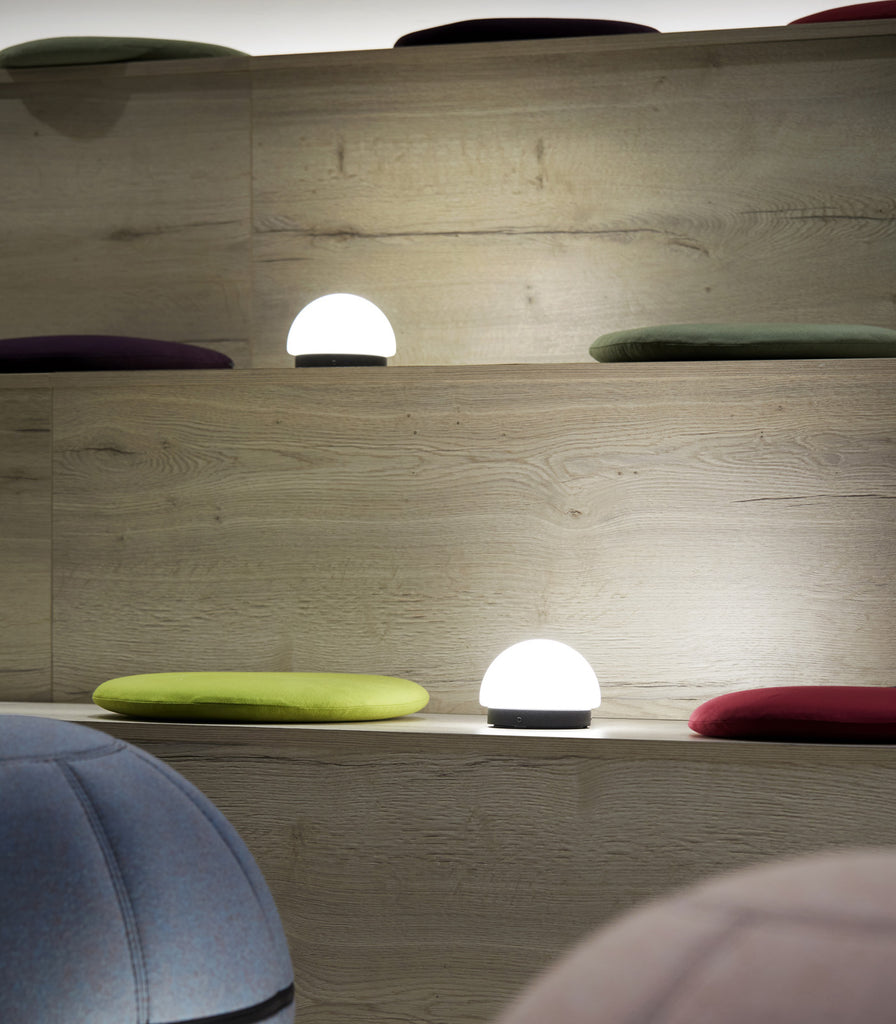 Estiluz Circ Mini Table Lamp featured within interior space