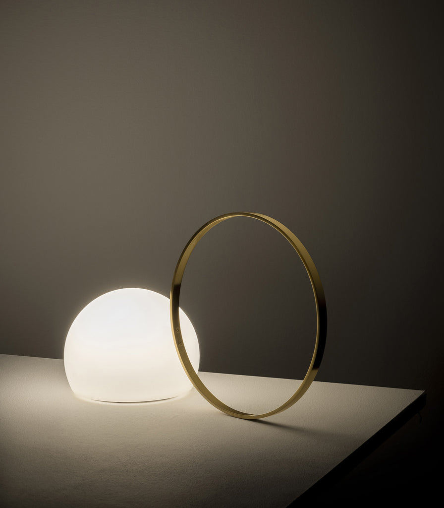Estiluz Circ Ring Table Lamp featured within interior space