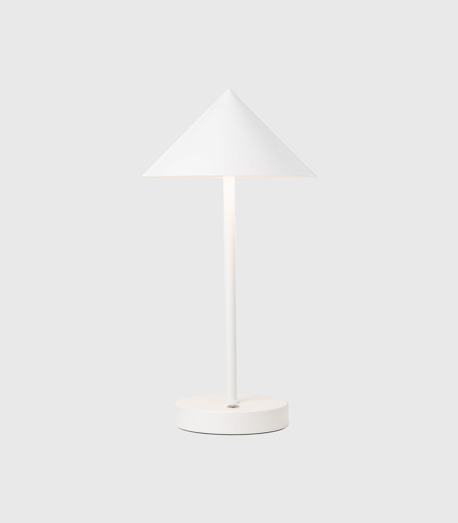 Mayfield Floris Portable Table Lamp in Satin White