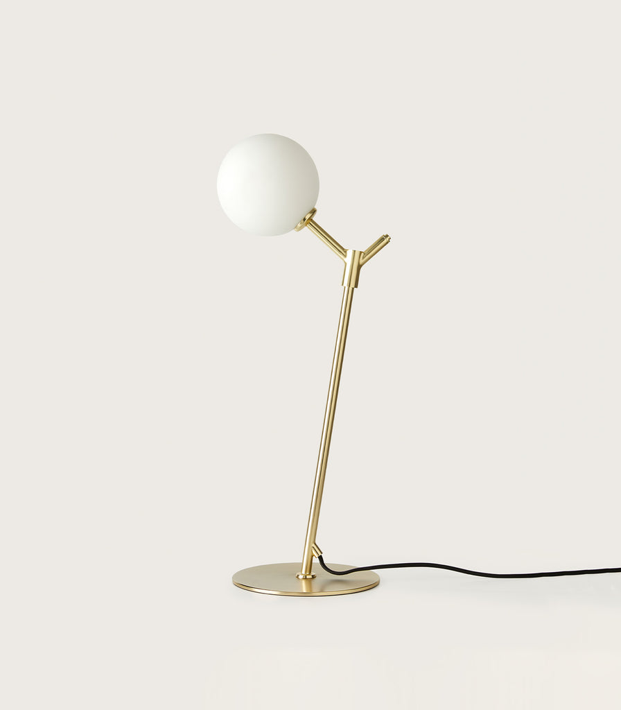 Aromas Atom Table Lamp in Matte Brass