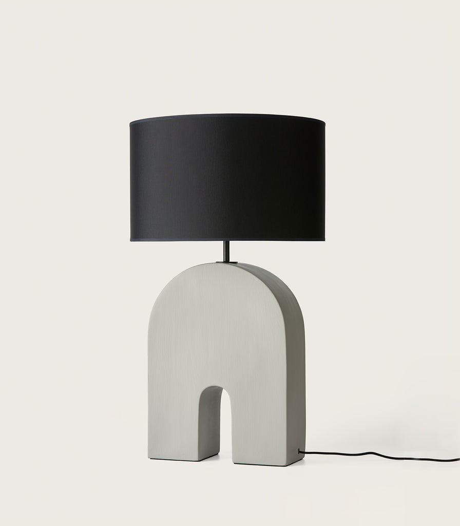 Aromas Home Table Lamp in Black/Ash Grey