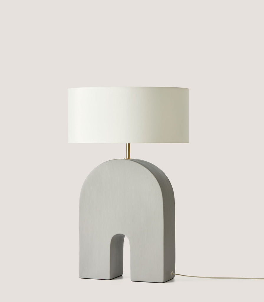 Aromas Home Table Lamp in Brass/Ash Grey