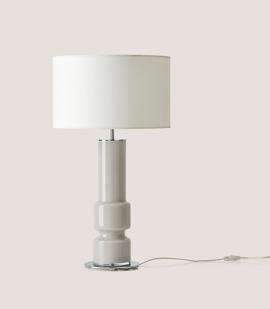 Aromas Lusa Table Lamp in Chrome and Ash Grey