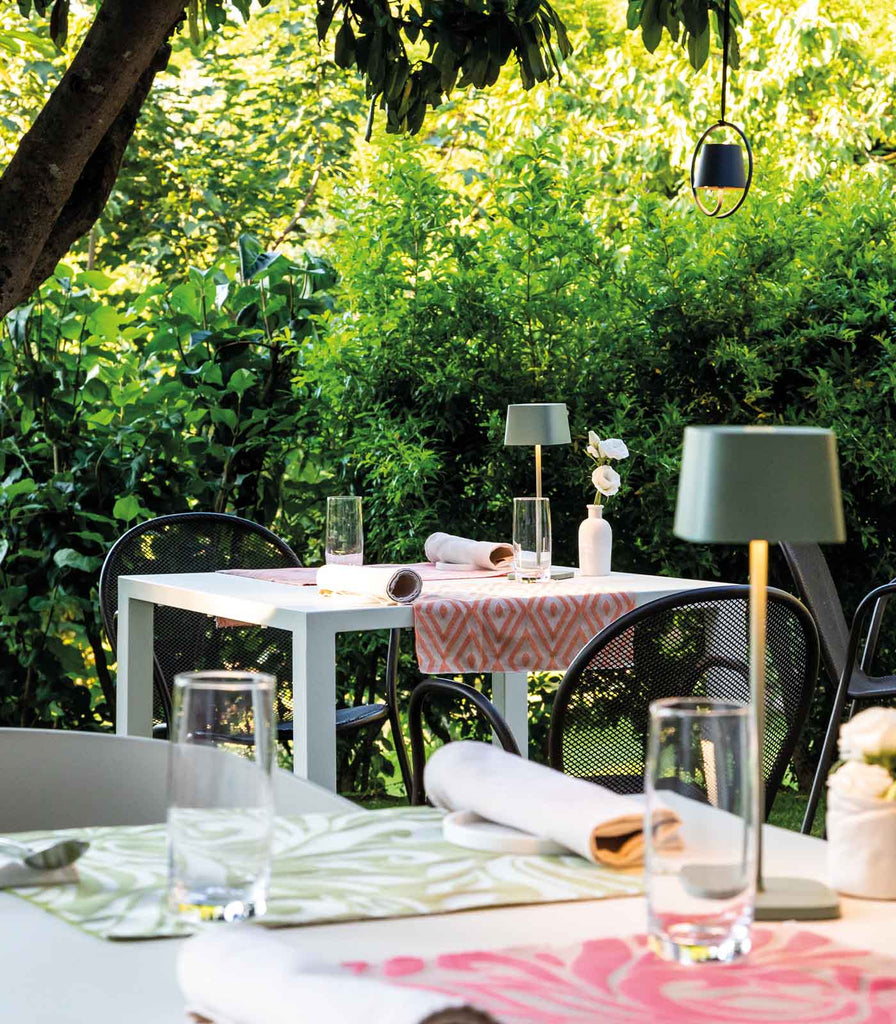 Ai Lati Ofelia Table Lamp featured within outdoor space