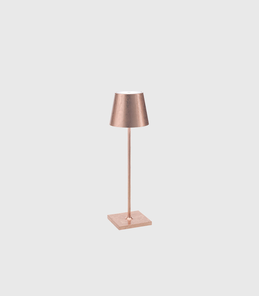 Ai Lati Poldina Metallic Table Lamp in Copper Leaf