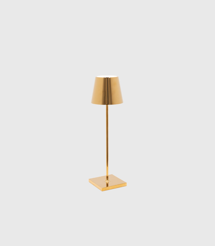 Ai Lati Poldina Metallic Table Lamp in Glossy Gold