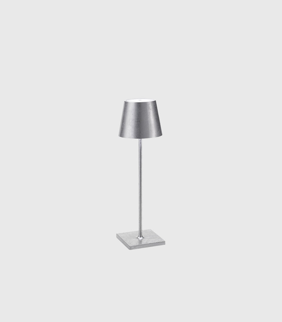 Ai Lati Poldina Metallic Table Lamp in Silver Leaf