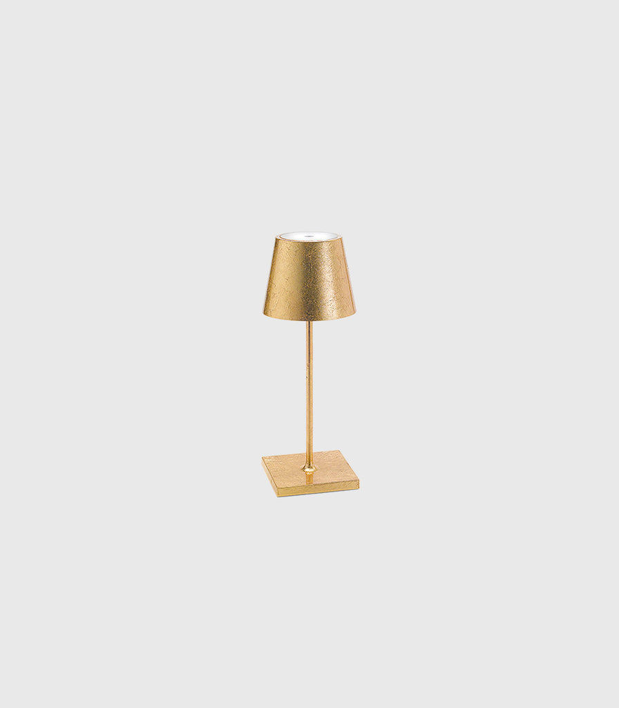 Ai Lati Poldina Mini Metallic Table Lamp in Gold Leaf