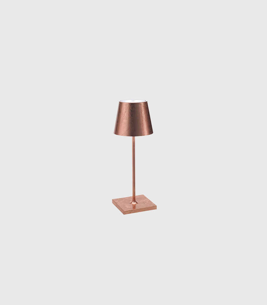 Ai Lati Poldina Mini Metallic Table Lamp in Copper Leaf