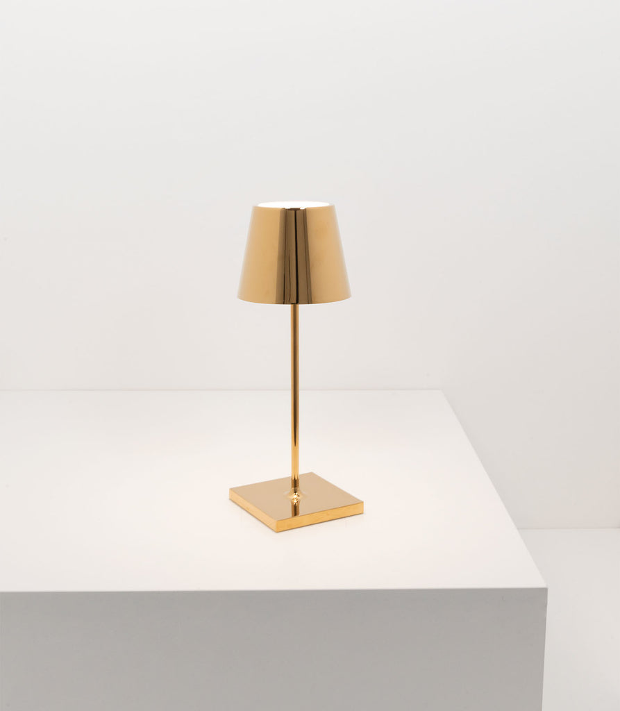 Ai Lati Poldina Mini Metallic Table Lamp featured within interior space