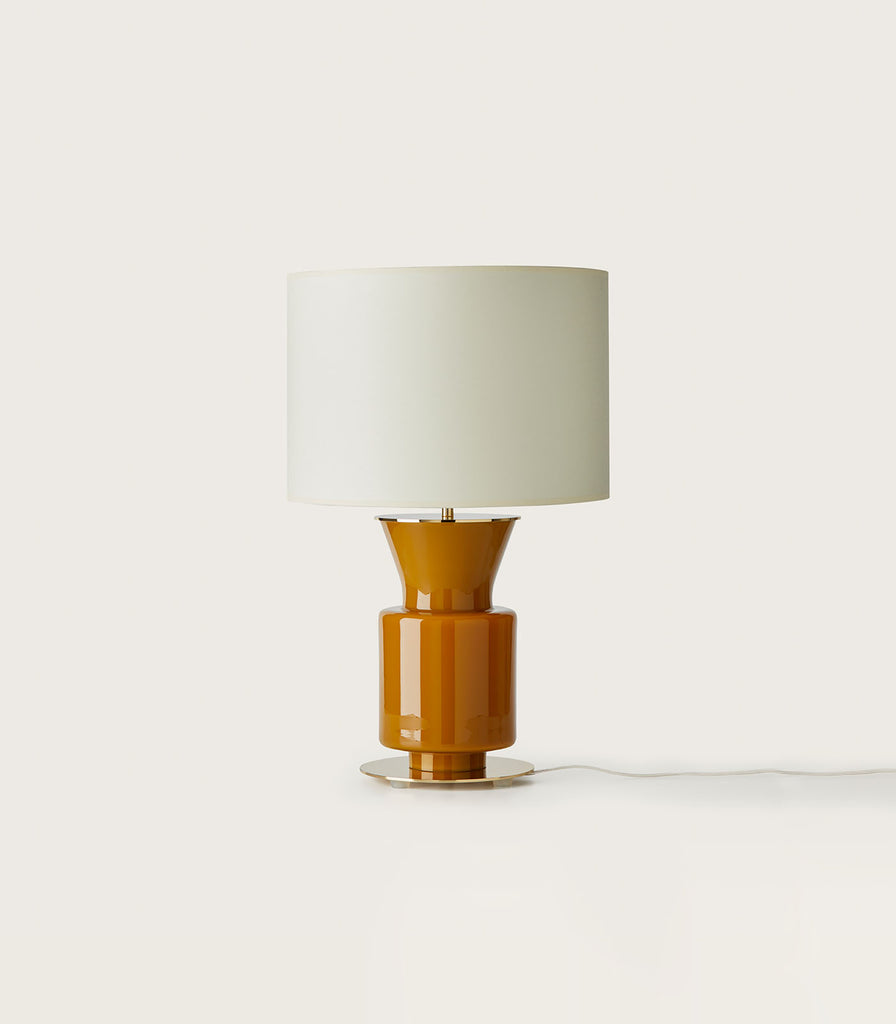 Aroma Ponn Table Lamp Matte Brass and Honey