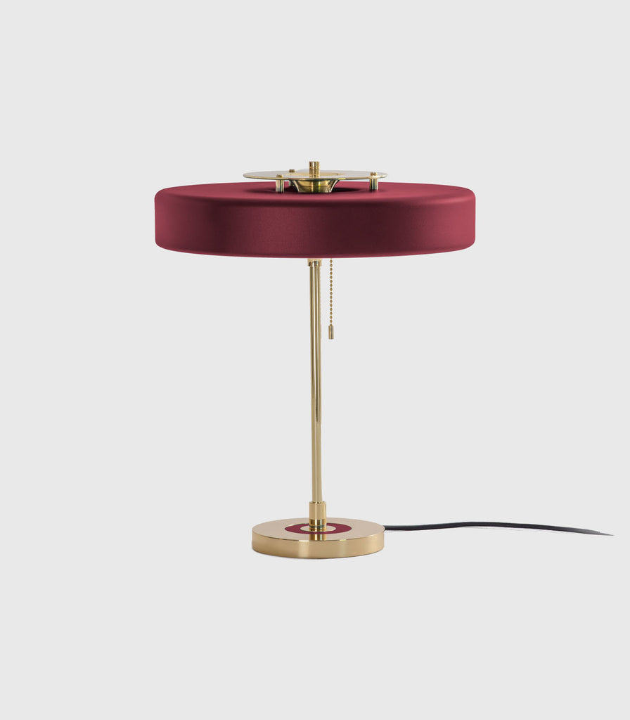 Bert Frank Revolve Table Lamp in Oxblood