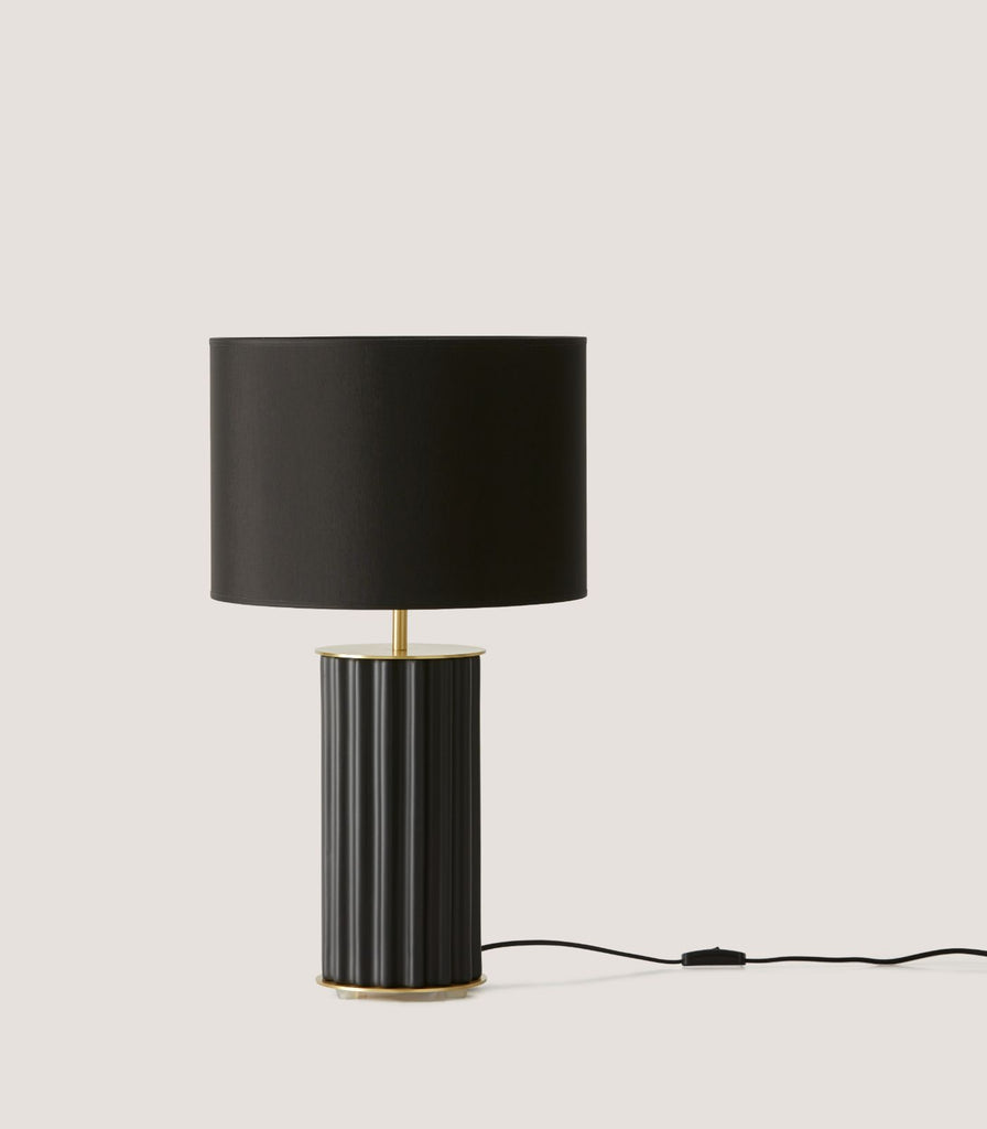 Aromas Sonica Table Lamp in Matte Brass and Black