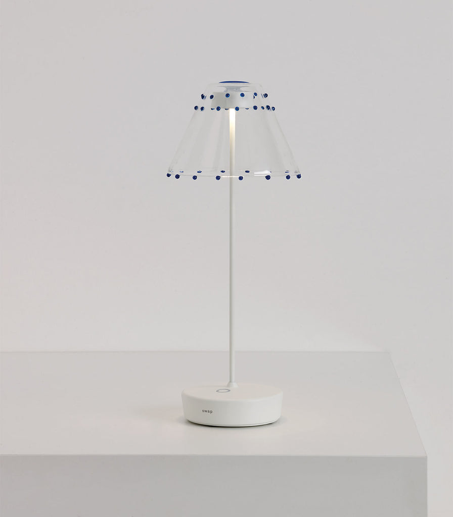 Ai Lati Swap Dots Table Lamp featured within interior space