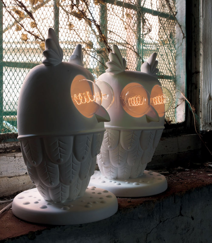 Karman Ti Vedo Table Lamp featured within a interior space
