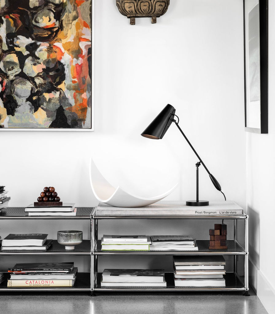 Northern Birdy Table Lamp featured within a interior space