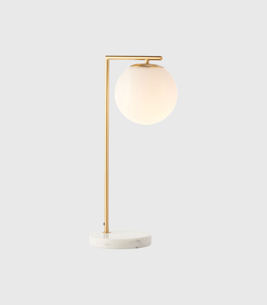 Mayfield Remi Table Lamp in Satin Brass/ Marble