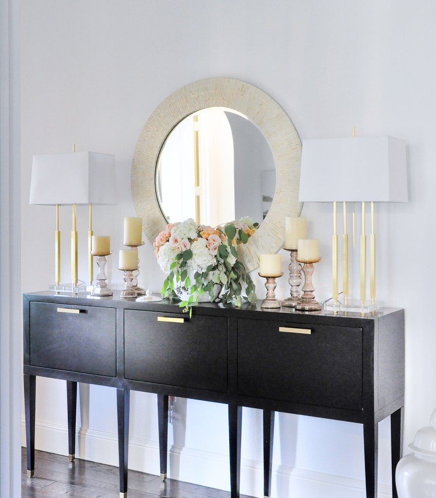 Hudson Valley Rhinebeck Table Lamp featured within interior space