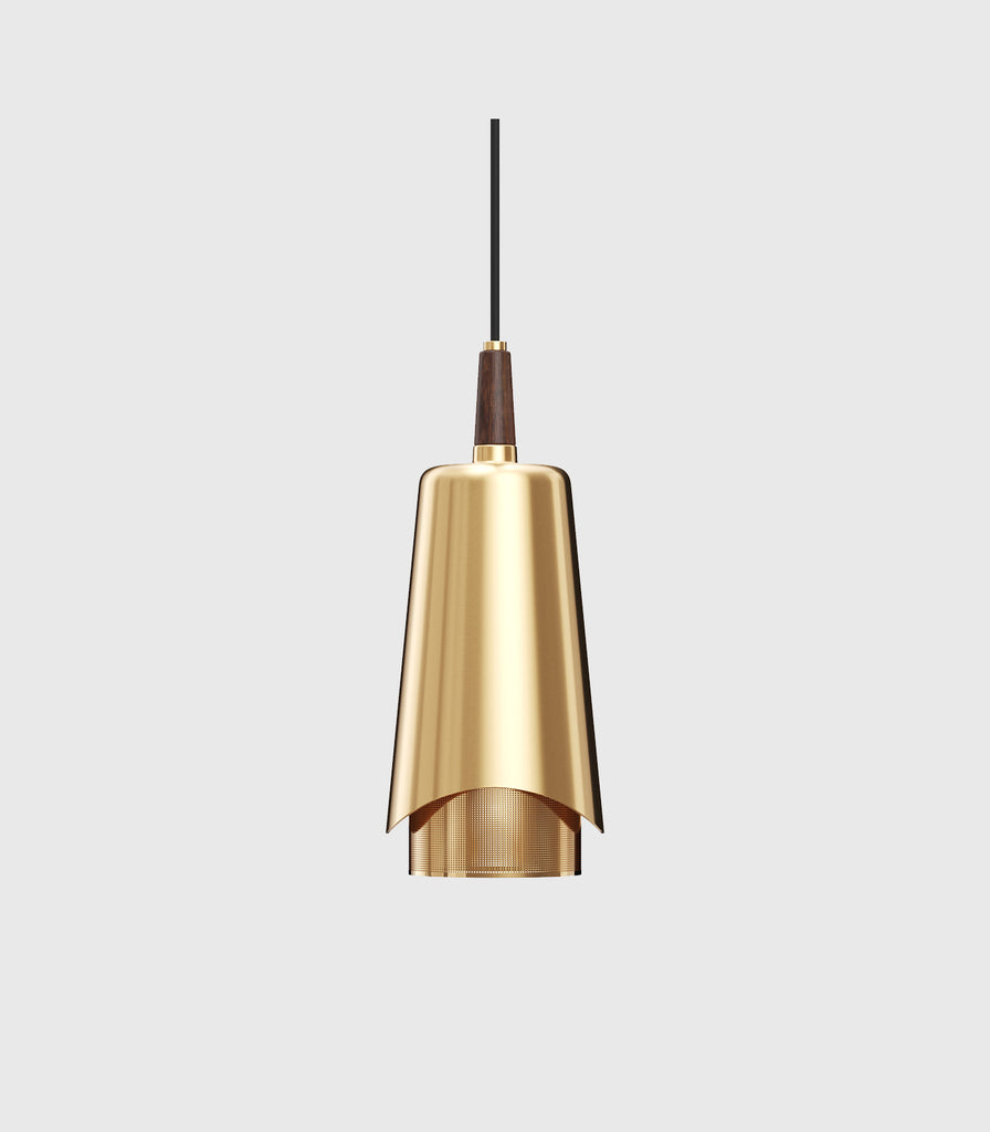 Menu Lighting Umanoff Pendant Light fratured within interior space