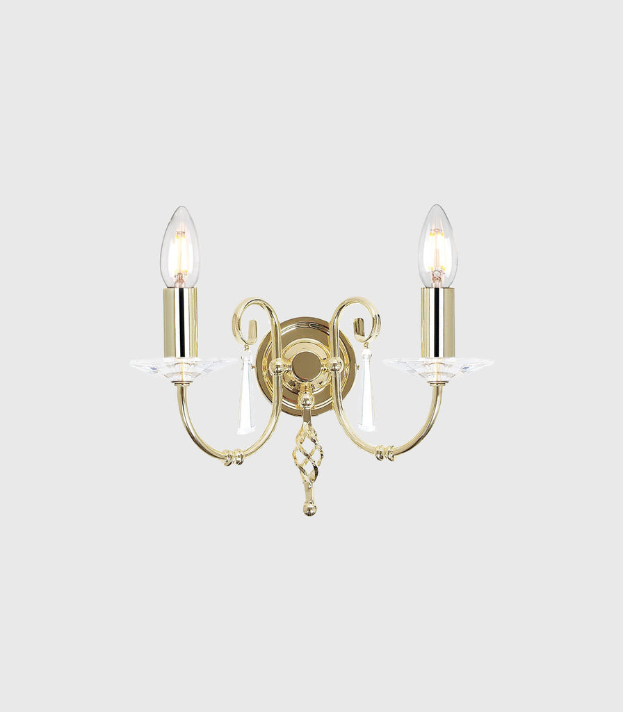 Elstead Aegean Wall Light in 2 Light/Polished Brass