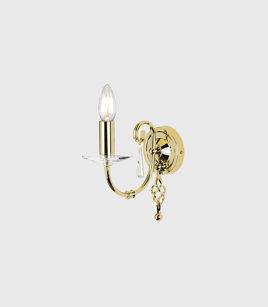 Elstead Aegean Wall Light in 1 Light/Polished Brass