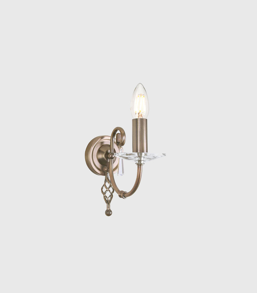 Elstead Aegean Wall Light in 1 Light/Aged Brass