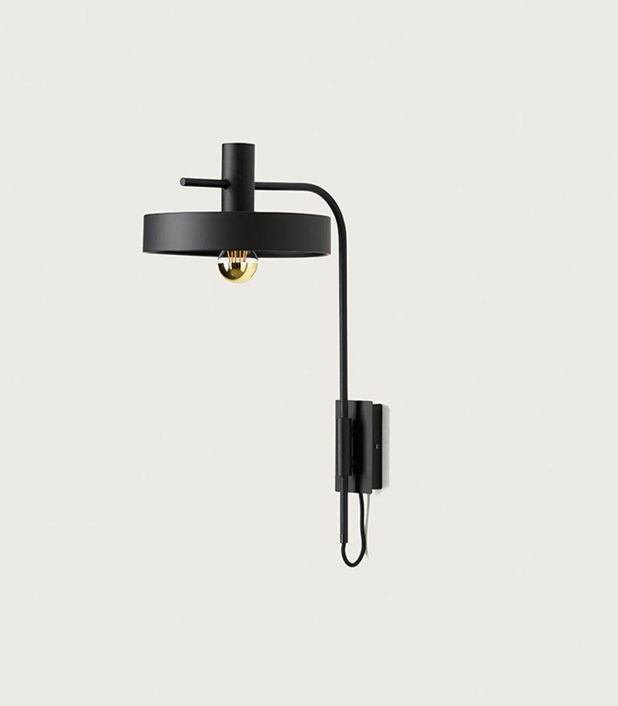 Aromas Aloa Wall Light in Matte Black / Shiny Gold