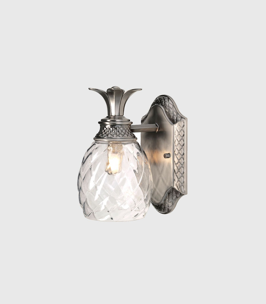 Elstead Plantation Bathroom Wall Light in Polished Antique Nickel