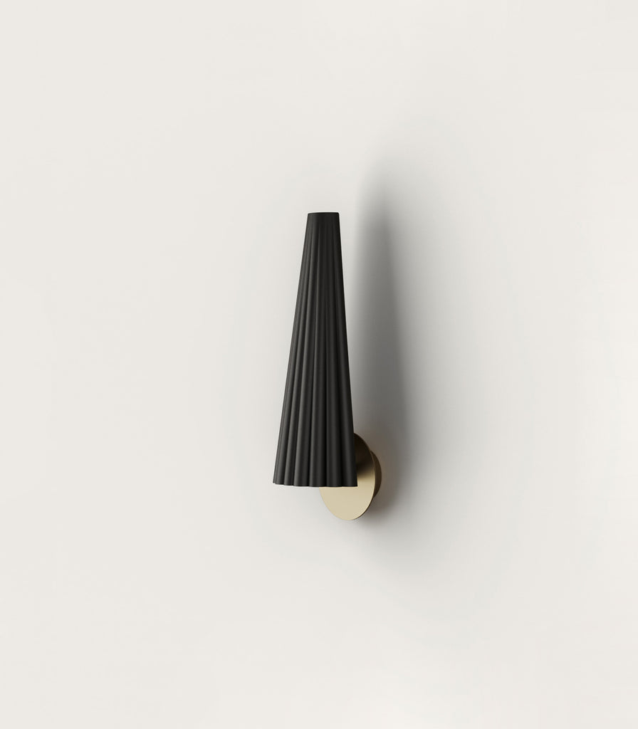 Aromas Bion Wall Light in Aged Gold/Matte Black
