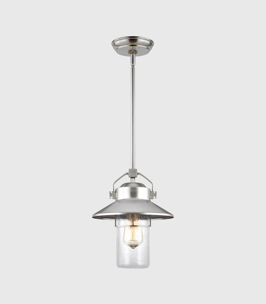 Elstead Boynton Pendant Light in Brushed Steel