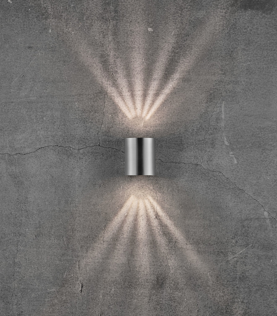 Nordlux  Canto 2 Wall Light in Stainless Steel