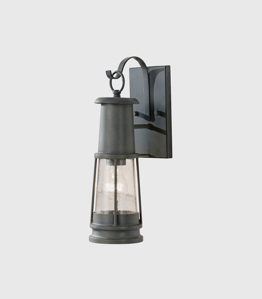 Elstead Chelsea Harbor Wall Light in Storm Cloud with Clear Seedy