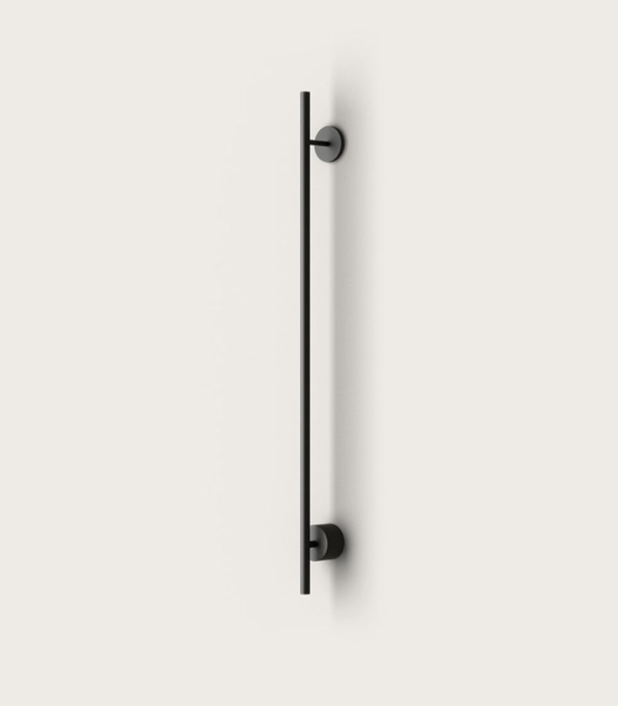 Aromas Clock Large Wall Light in Matte Black