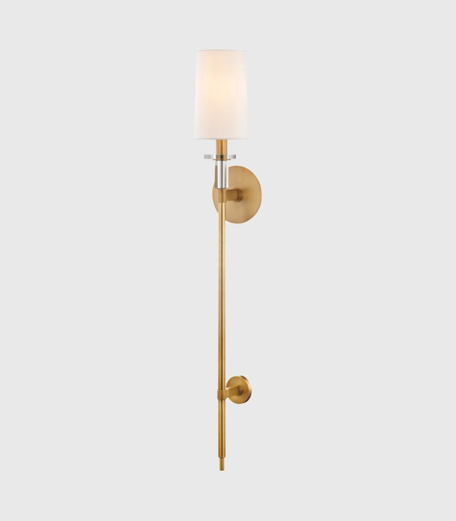 Hudson Valley Amherst Wall Light in 1 Light/Large/Aged Brass