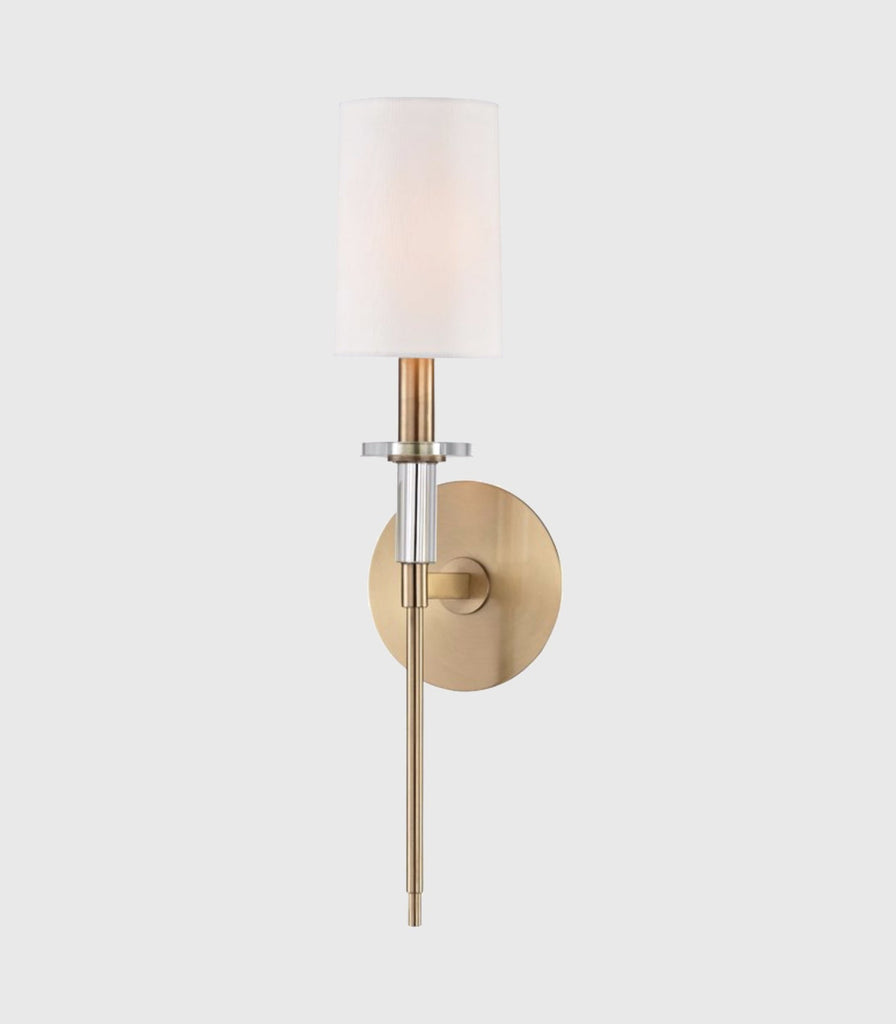 Hudson Valley Amherst Wall Light in 1 Light/Small/Aged Brass