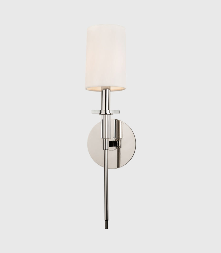 Hudson Valley Amherst Wall Light in 1 Light/Small/Polished Nickel