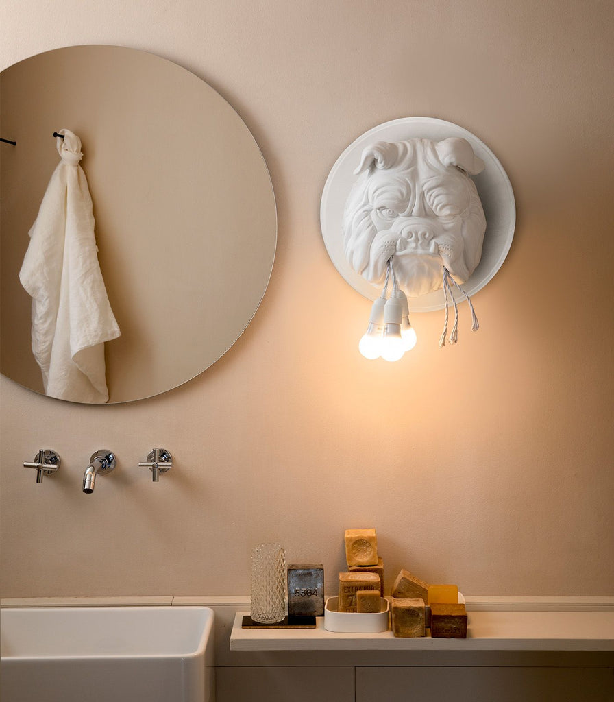 Karman Amsterdam Wall Light featured in bathroom