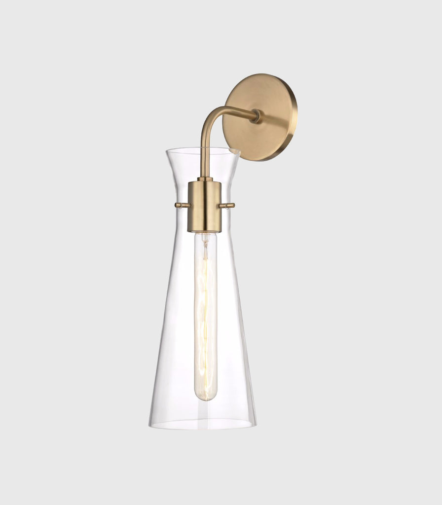 Hudson Valley Anya Wall Light in Aged Brass