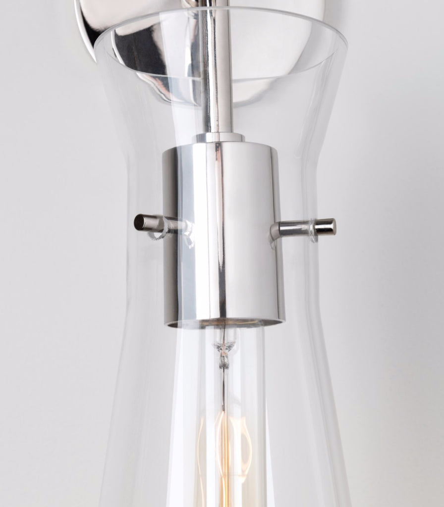 Hudson Valley Anya Wall Light in Polished Nickel Close up