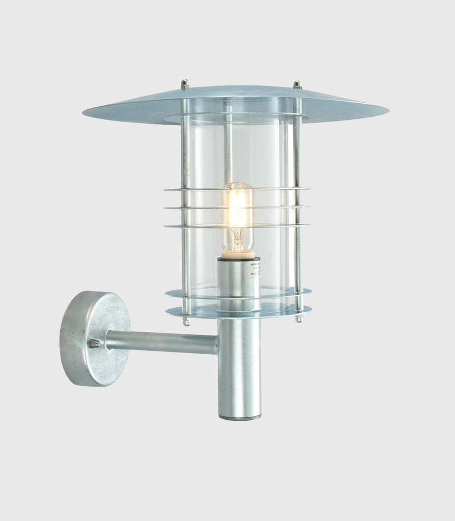 Norlys Stockholm Arm Wall Light in Large/Galvanized Steel