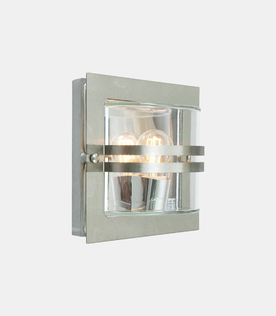 Norlys Bern Wall Light in Galvanized Steel/Clear