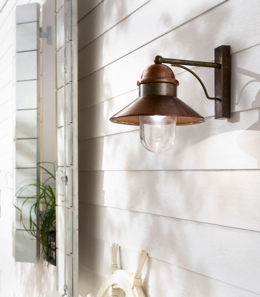 Il Fanale Borgo Wall Light featured within a outdoor space