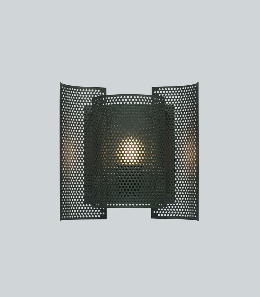 Northern Butterfly Perforated Wall Light in Dark Green