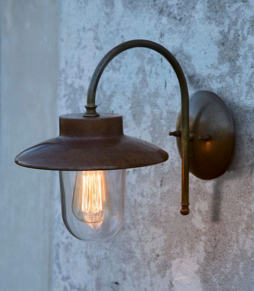 Il Fanale Calmaggiore Wall Light featured within a outdoor space