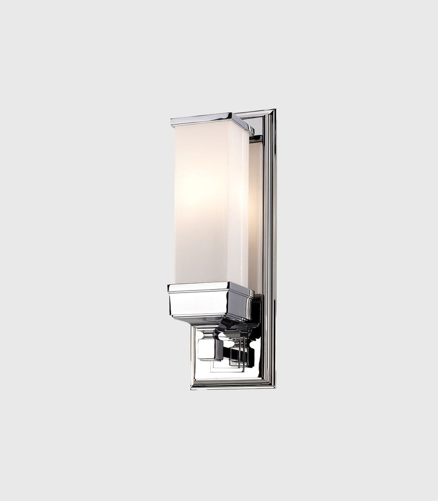 Elstead Cambridge Bathroom Wall Light in Opal Etched/Polished Chrome