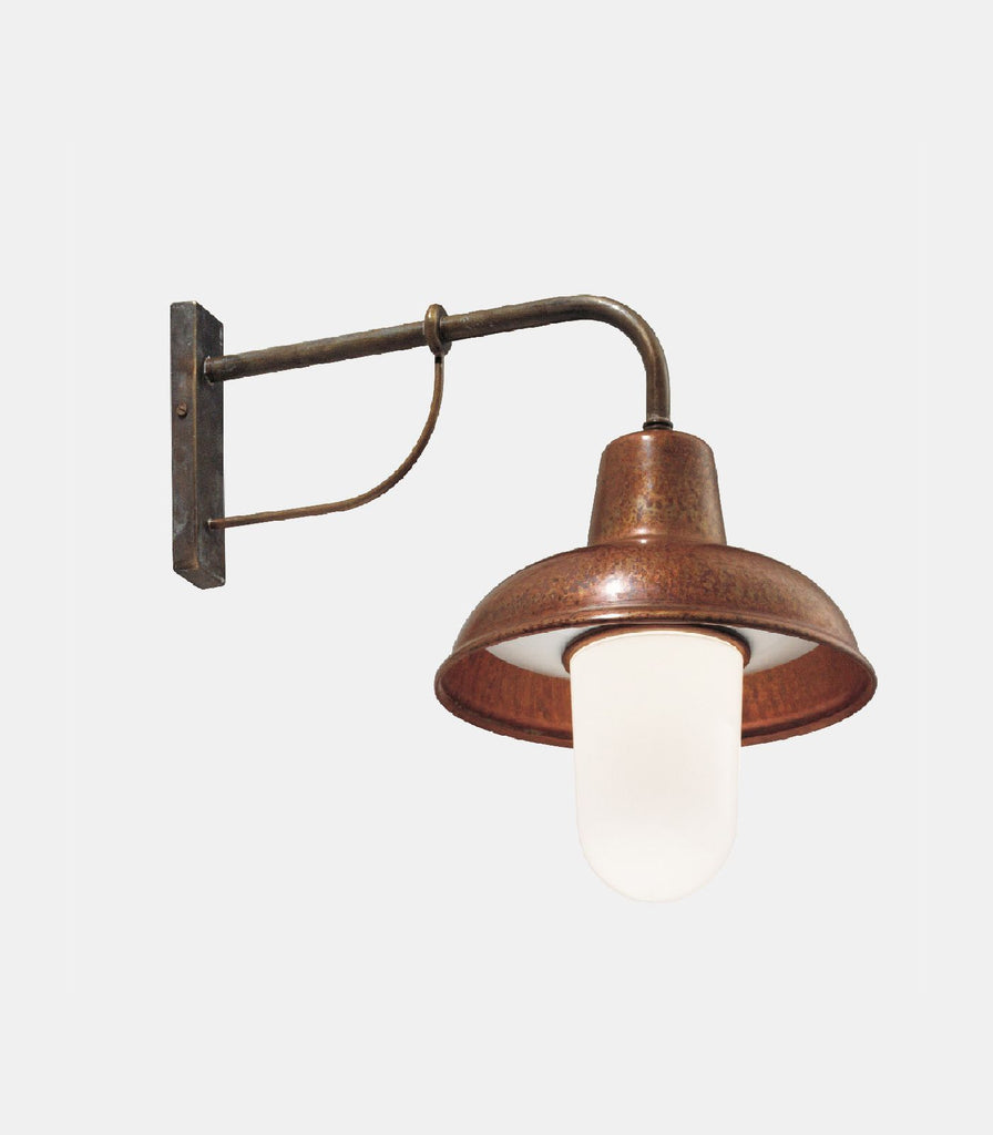 Il Fanale Contrada Outdoor Wall Light in Frosted /Straight