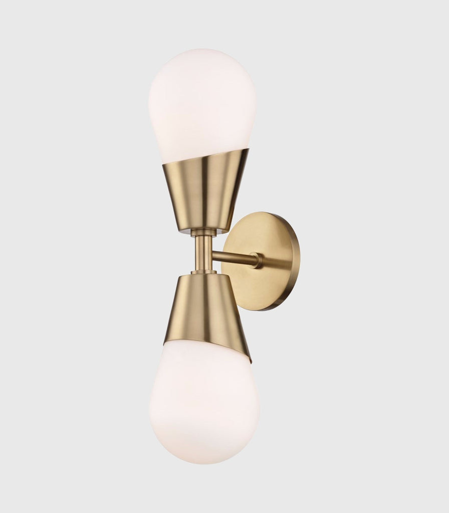 Hudson Valley Cora Wall Light in Aged Brass